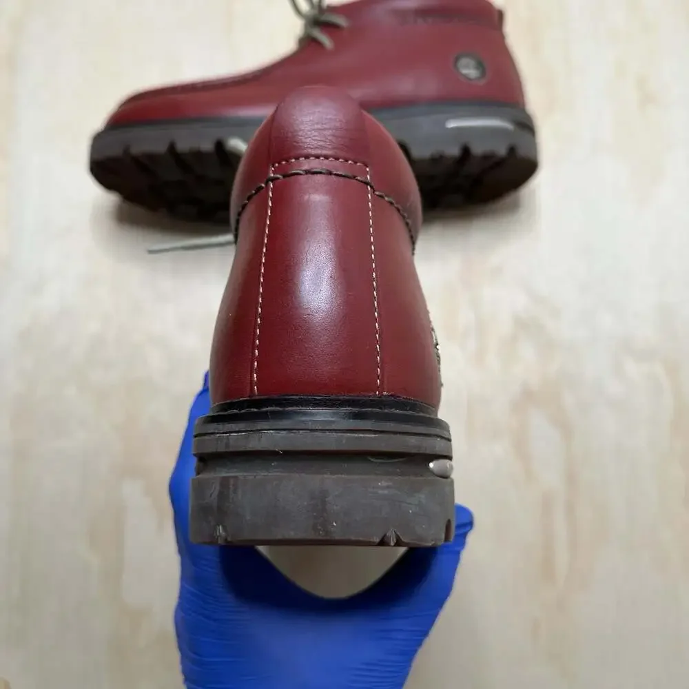 Timberland Baluster Chukka Boots Burgundy Leather Moc Toe size 13